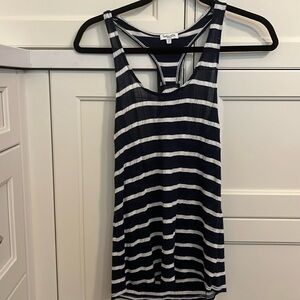 Striped splendid racer back tank top